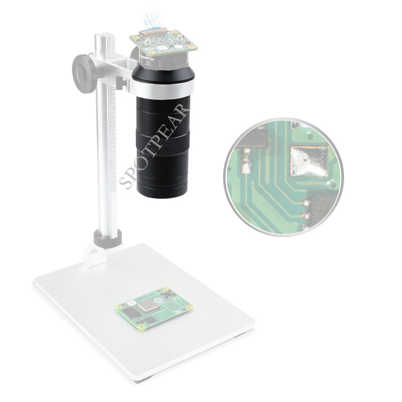 เลนส์กล้องจุลทรรศน์ Raspberry  - Raspberry Pi Hq Camera Microscope Lens บทวิจารณ์และราคา